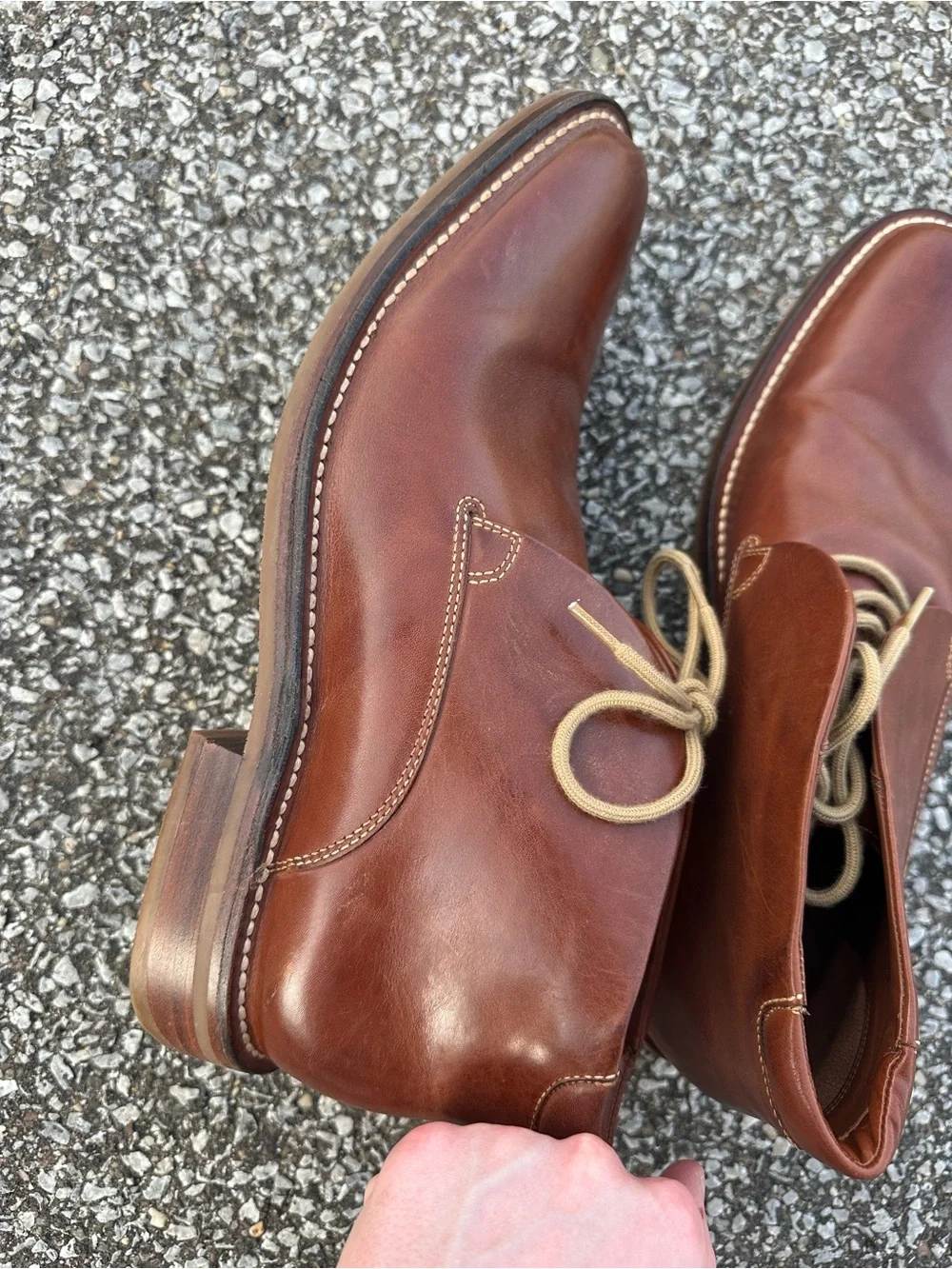 Cole Haan Men's Brown Leather Chukka Boots - Classic Casual Dress Shoe Size 11
